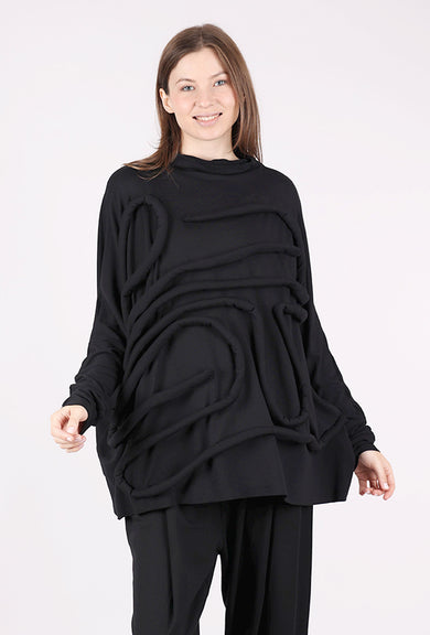 La Vaca Loca Poeta Top, Black 