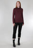 Luukaa Essential Jersey Mock Neck, Burgundy 