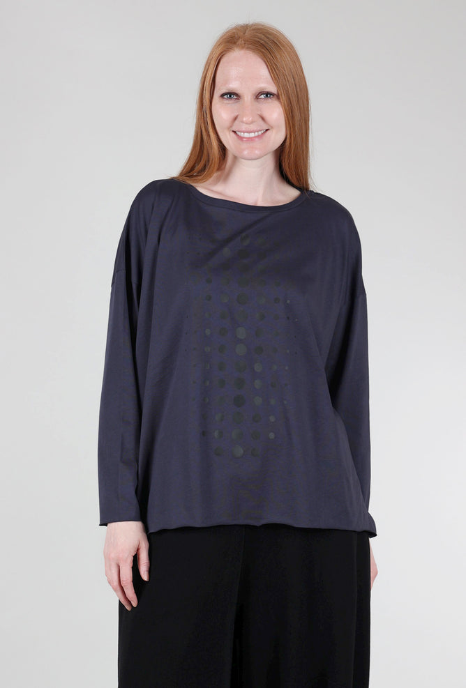 Planet Dot Dot Dot Boxy Tee, Midnight/Black One Size Midnight