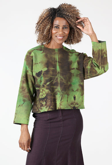 Heyne Bogut Cropped HB Sweatshirt, Fold Green 