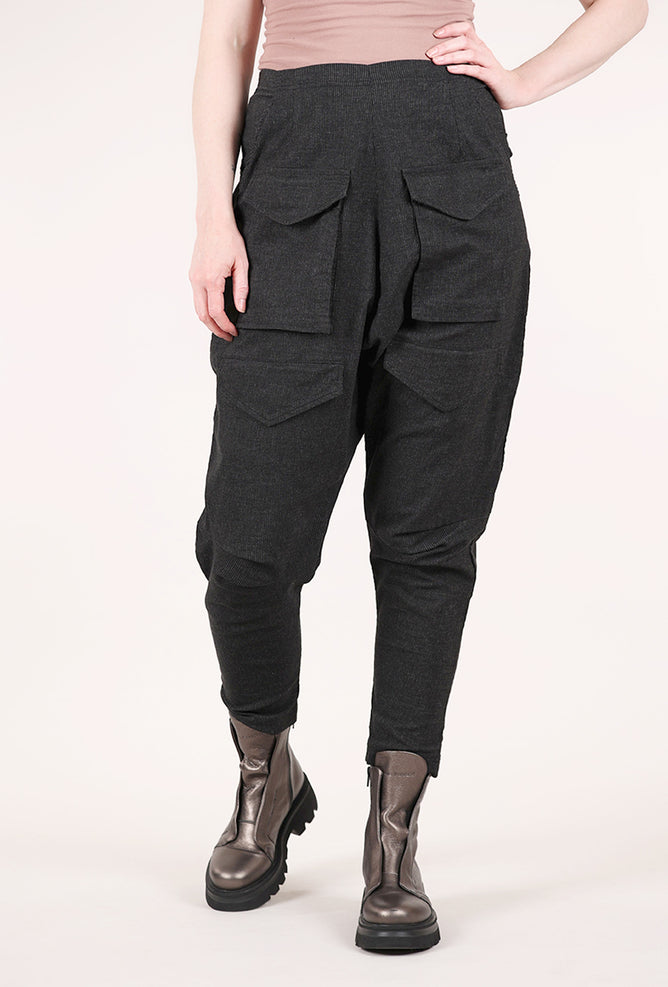 Rundholz Subtle Stripe Trouser, Black 