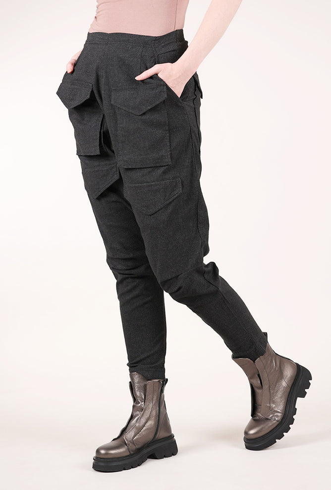 Rundholz Subtle Stripe Trouser, Black 