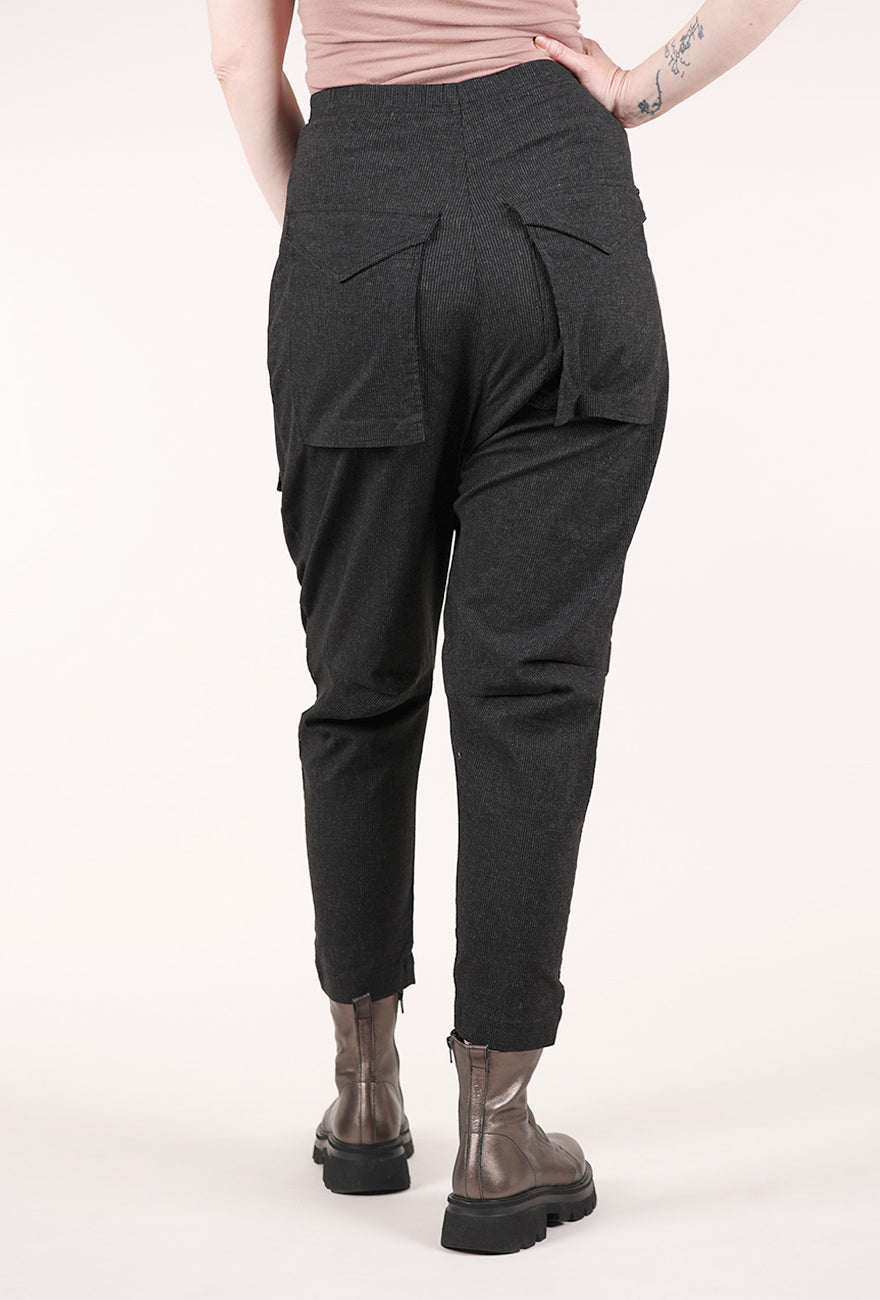 Rundholz Subtle Stripe Trouser, Black 