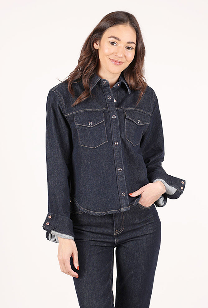 Pistola Thea Shrunken Rinse Shirt, Nightfall 