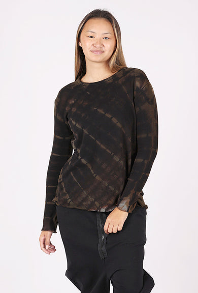Heyne Bogut Cozy Spiral Dye Top, Khaki/Black 