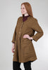 Cut Loose Morse Check Swing Coat, Brass 