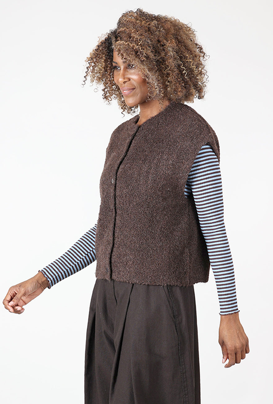 Ichi Sarisa Vest, Coffee Bean 