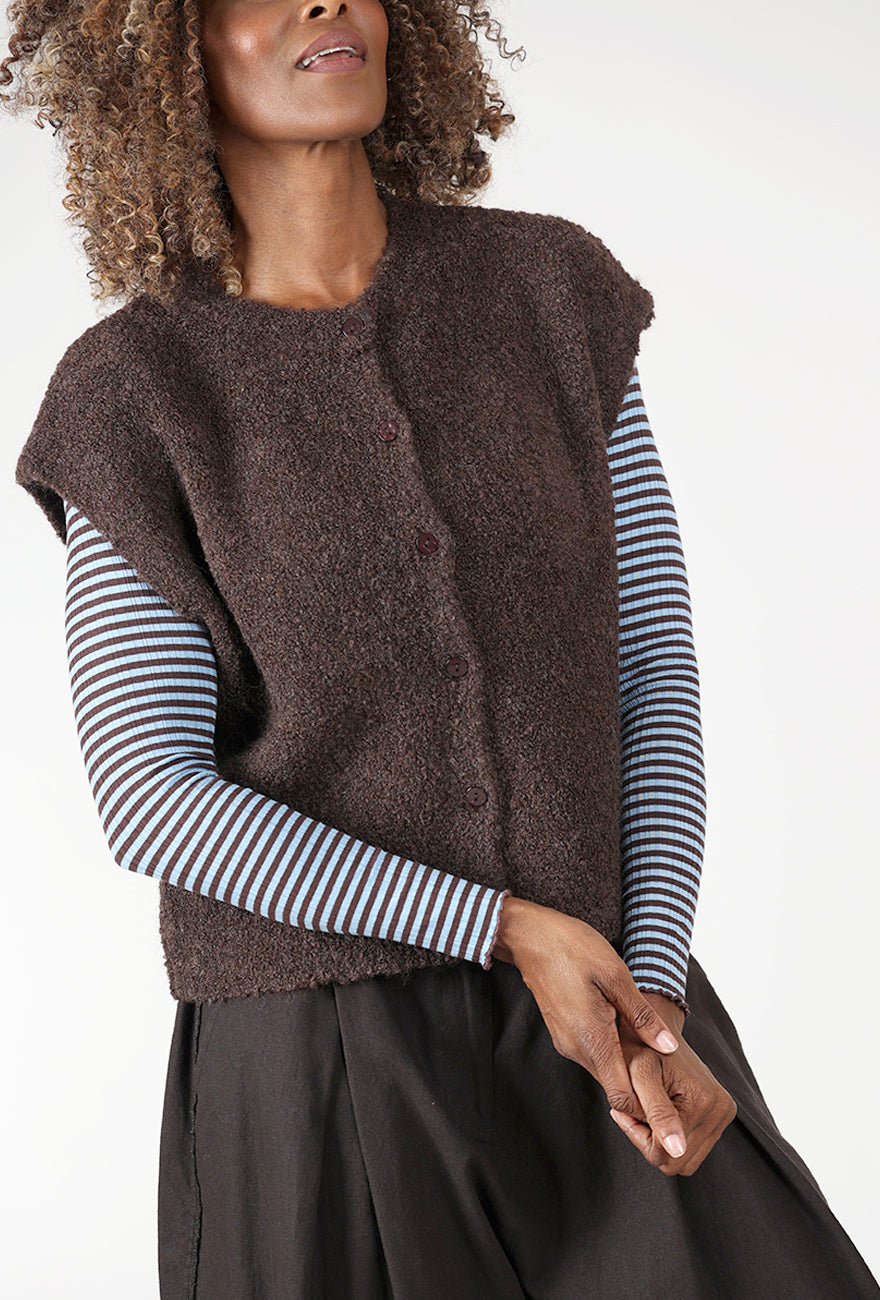 Ichi Sarisa Vest, Coffee Bean 
