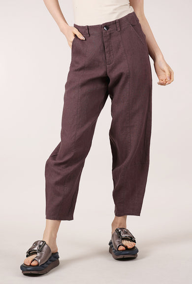 Bitte Kai Rand Linen Lexie Trouser, Raisin 