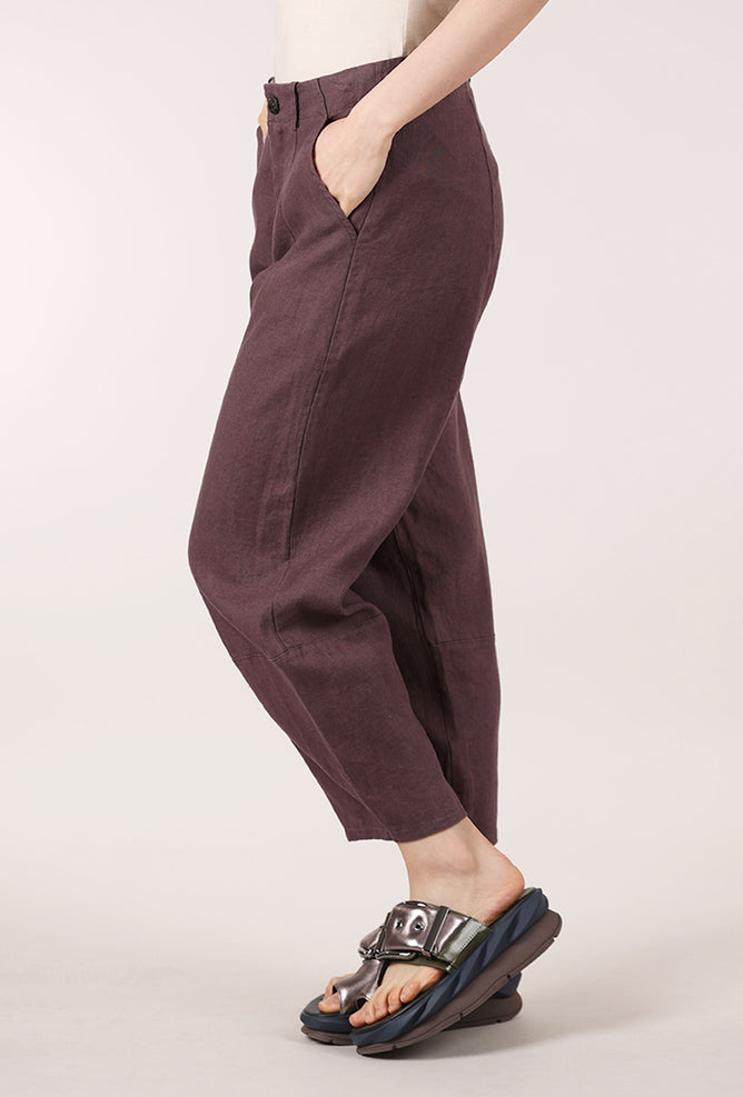 Bitte Kai Rand Linen Lexie Trouser, Raisin 