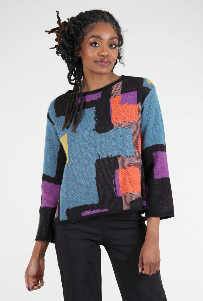 Liv Collage Swing Pullover, Ocean Multi 