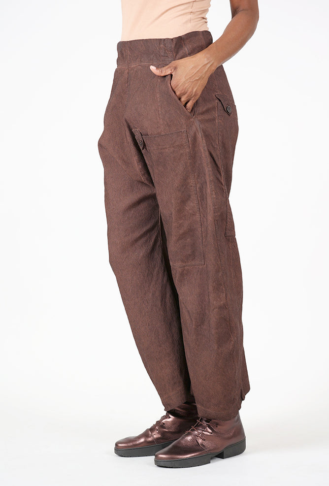 Rundholz Texture Twill Arched Trouser, Henna Cloud 