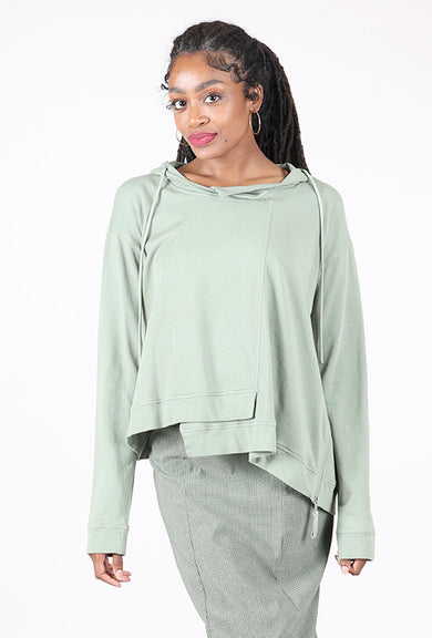Rundholz Step Hem Swing Hoodie, Park 