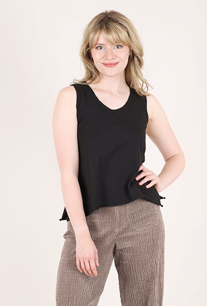 Cynthia Ashby Ideal Knit Tank, Black 