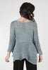 B&K Moda Asym Kay Sweater, Light Gray 