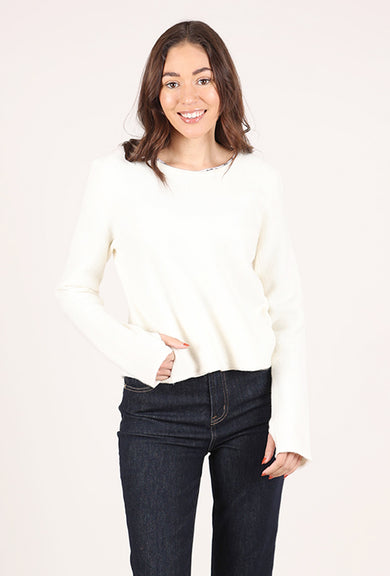 NFP: New Form Perspective Cut Out Strap Jacket, Winter White 