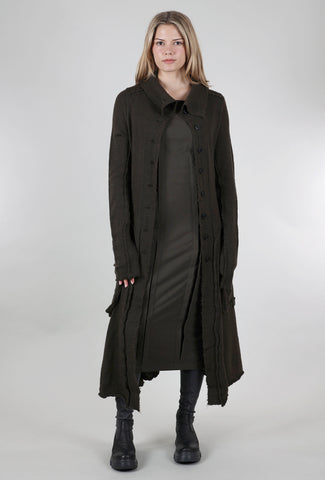 Rundholz Boiled Wool Oliver Coat, Jungle 