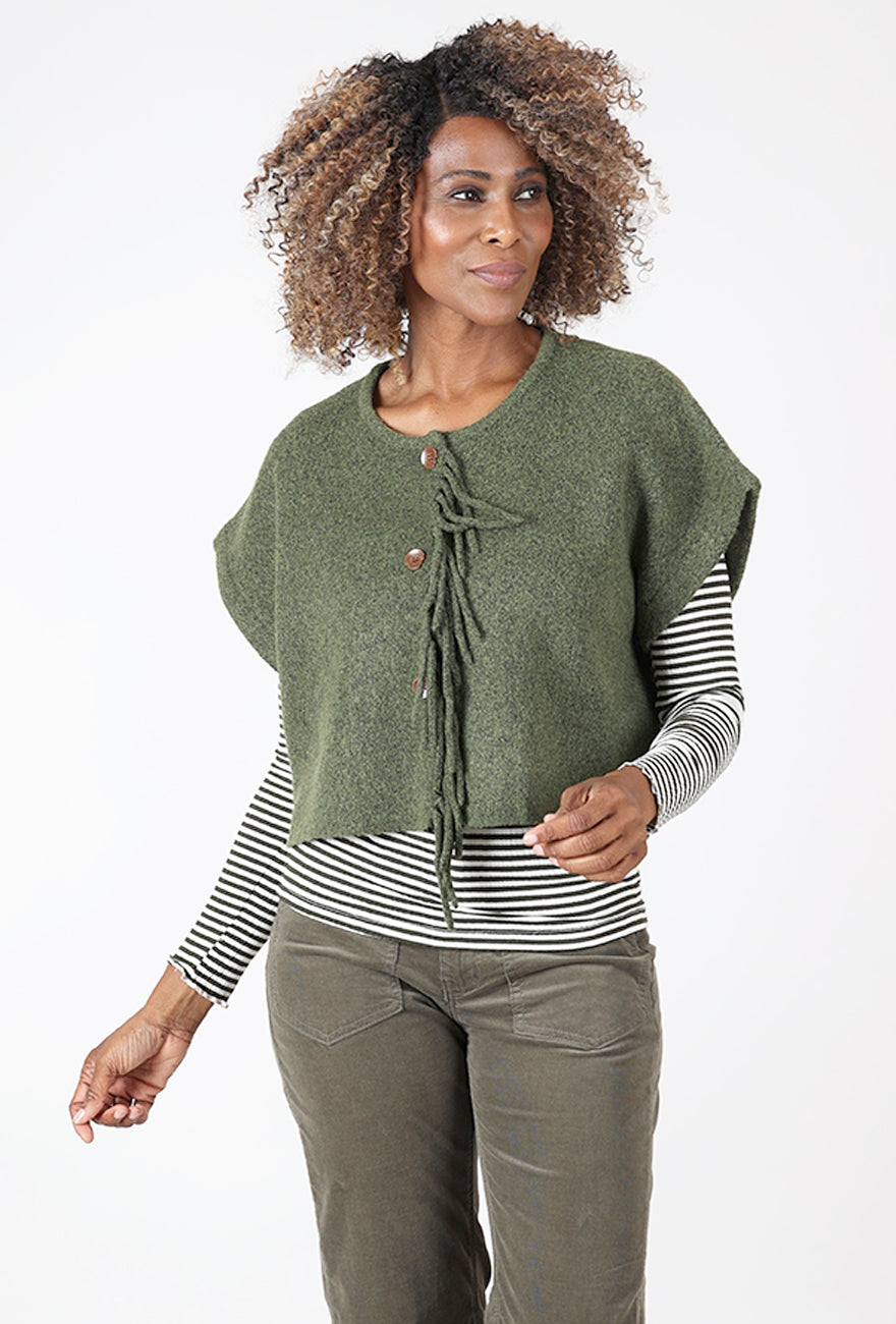 Kerisma Sachi Vest, Olive Jade 
