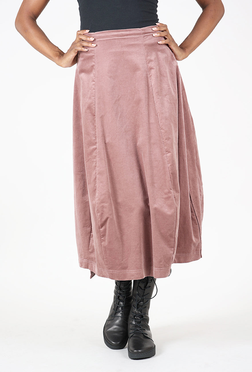 Velveteen Bell Skirt, Crystal