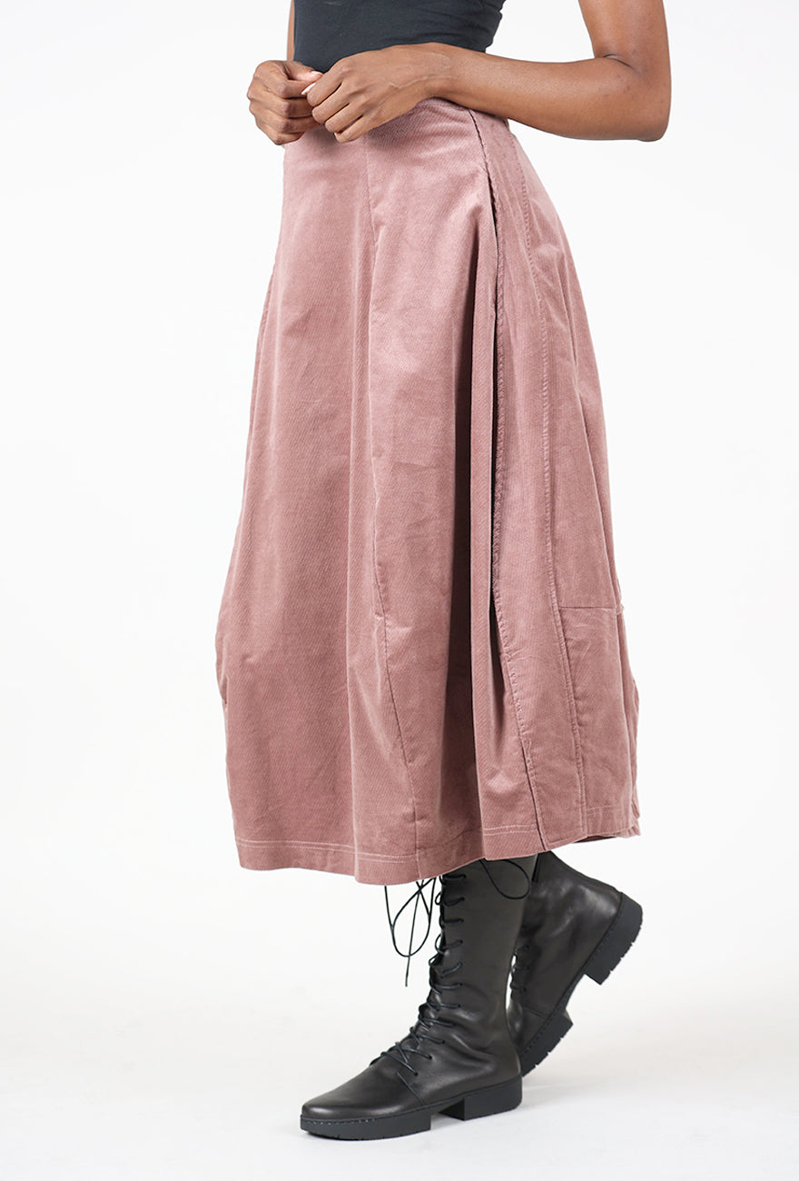 Velveteen Bell Skirt, Crystal