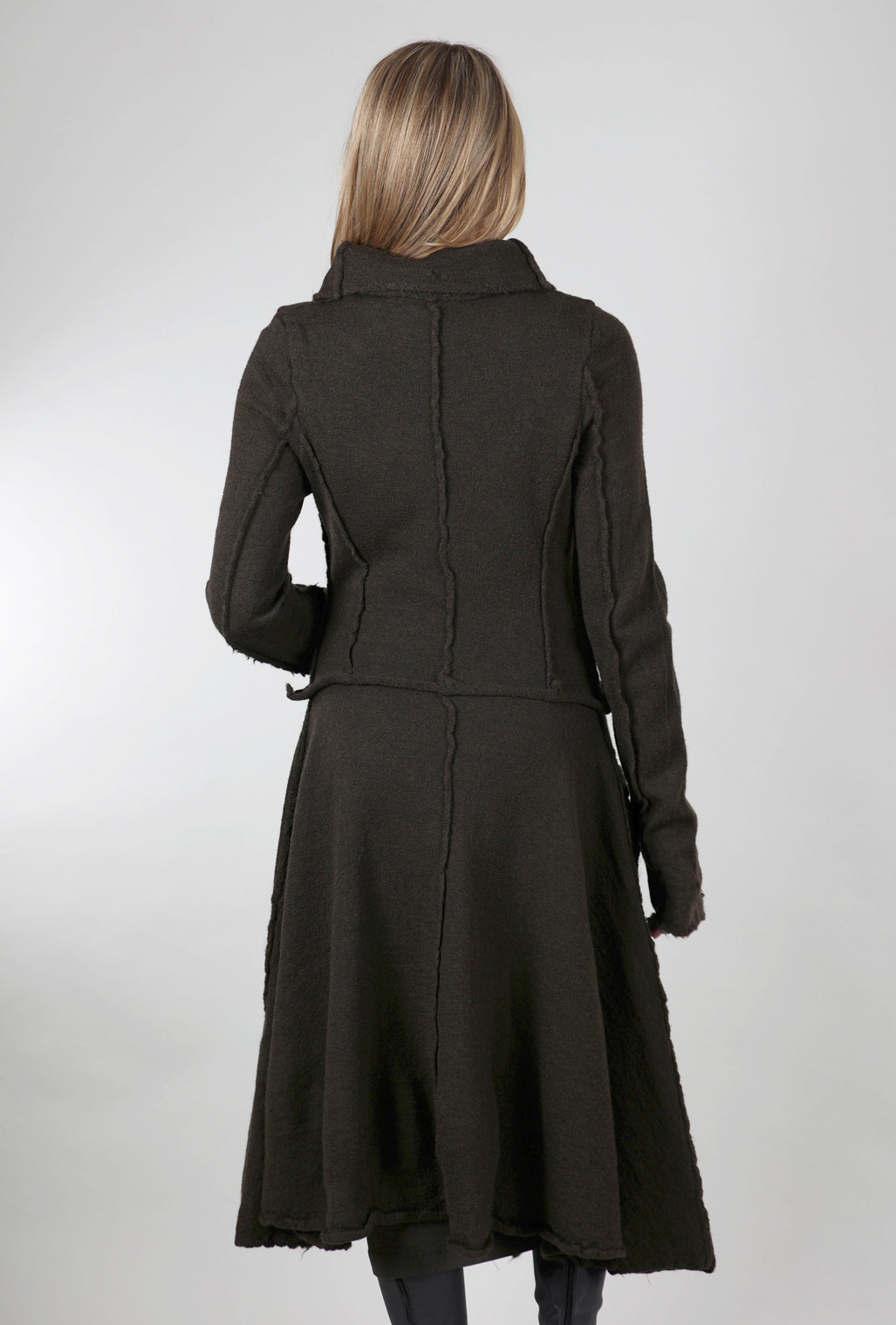 Rundholz Boiled Wool Oliver Coat, Jungle 