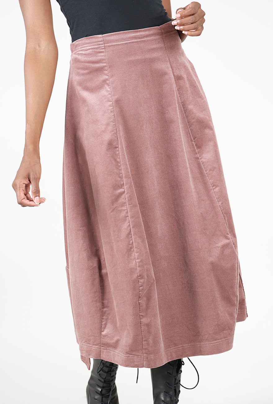 Velveteen Bell Skirt, Crystal