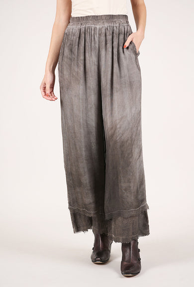 Sanctamuerte Viscose Wool Palazzo Pant 