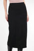 Grizas Brushed Arc Seam Skirt, Black 