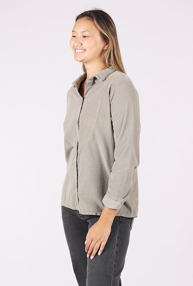 Fenini Baby Cord/Knit Shirt, Moss 