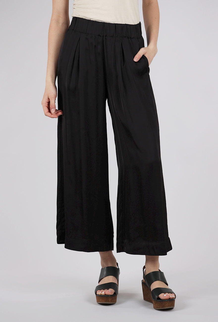 Sessun Isla Night Wide-Leg Pant, Black 