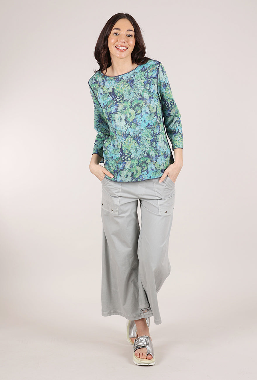 Trisha Tyler Reversible Rory Top, Blue Green 