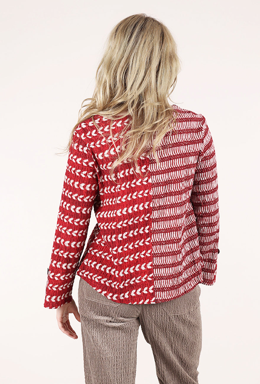 Habitat Mixed Batiks Pullover Top, Scarlet 