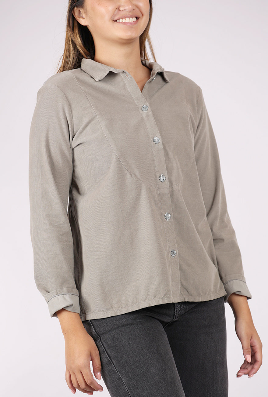 Fenini Baby Cord/Knit Shirt, Moss 