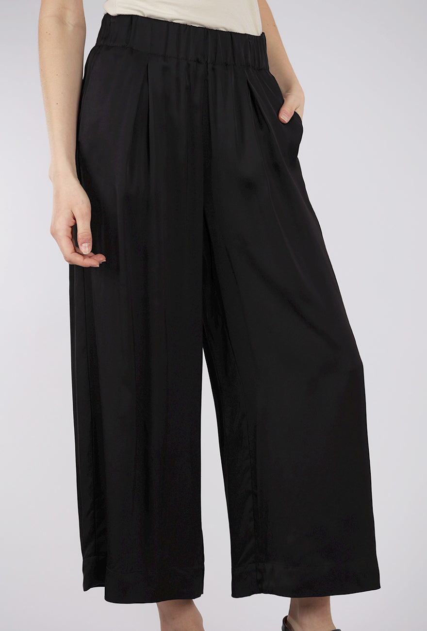 Sessun Isla Night Wide-Leg Pant, Black 