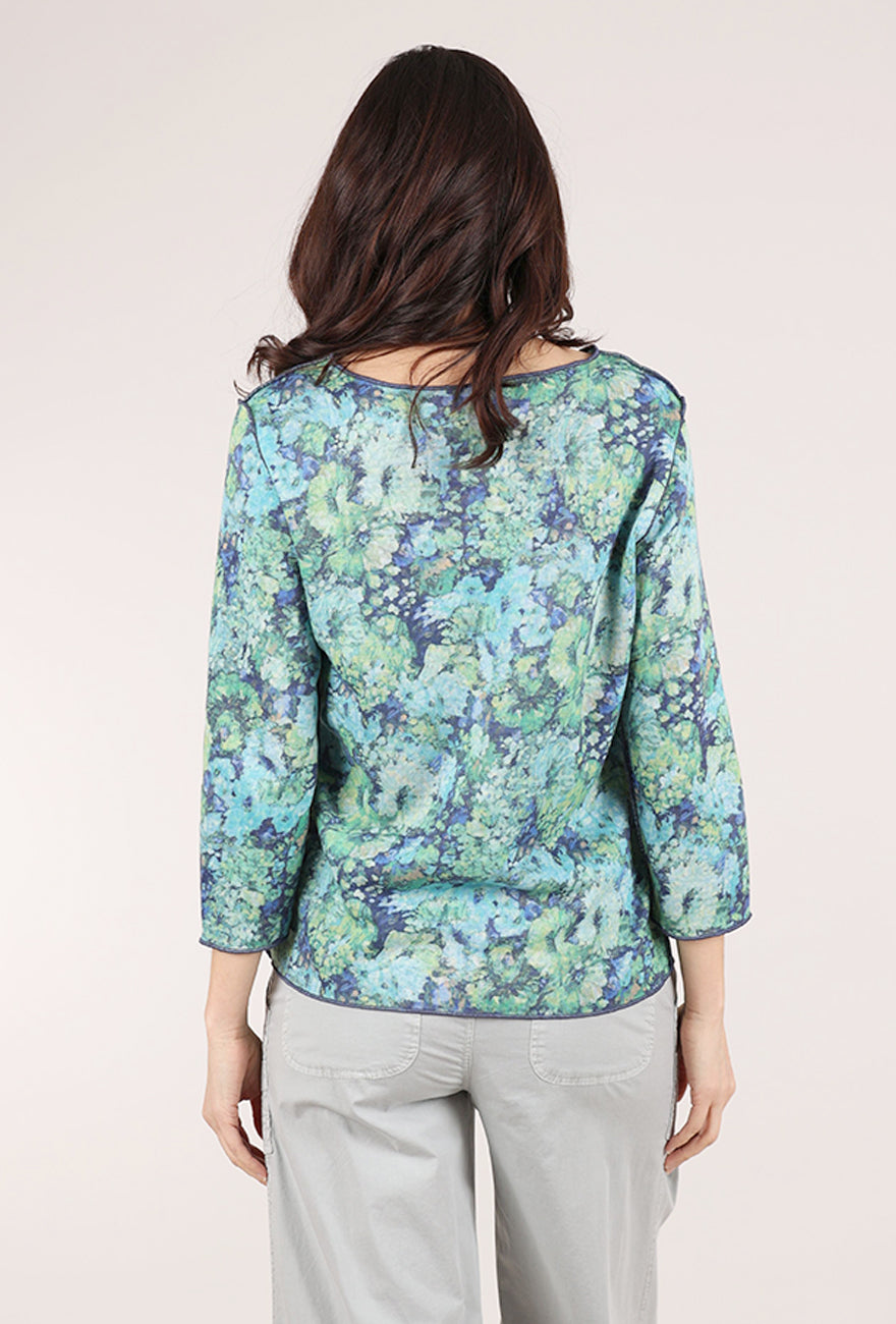 Trisha Tyler Reversible Rory Top, Blue Green 