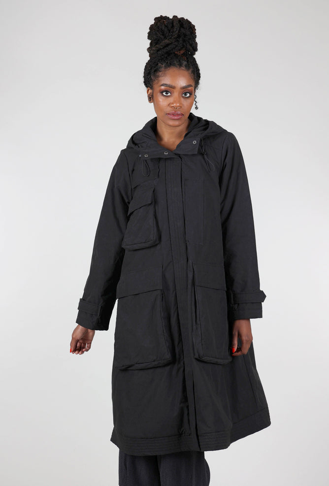 Grizas Many Pockets Coat, Black 