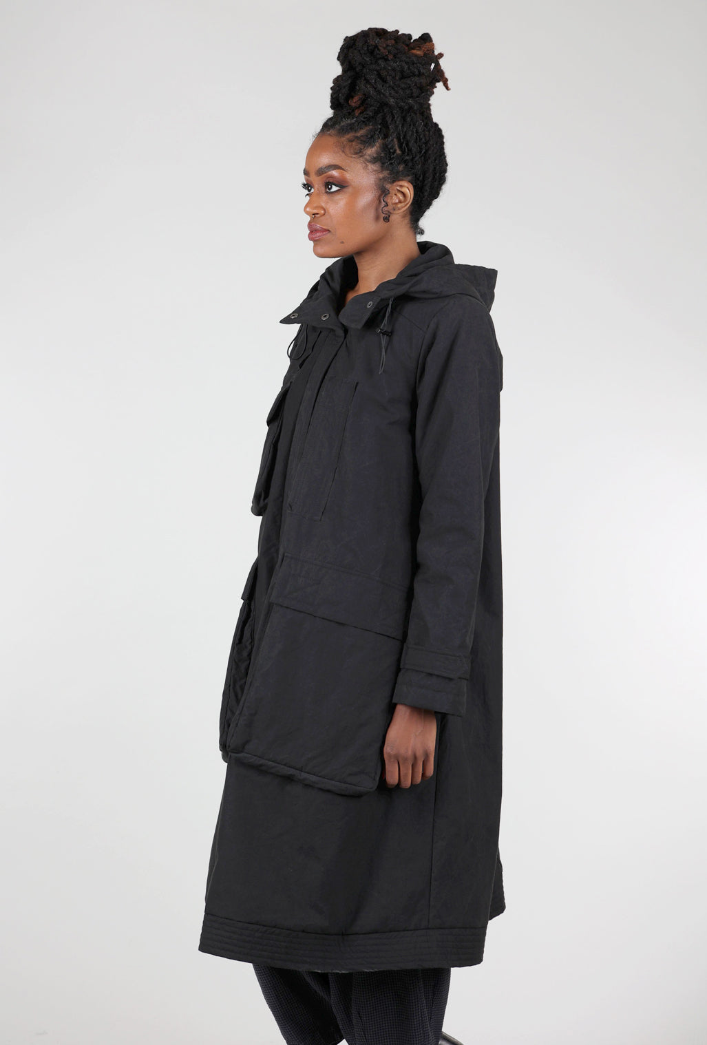 Grizas Many Pockets Coat, Black 