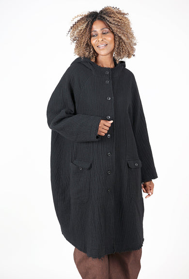 Rundholz Splendid Wool Coat, Black 
