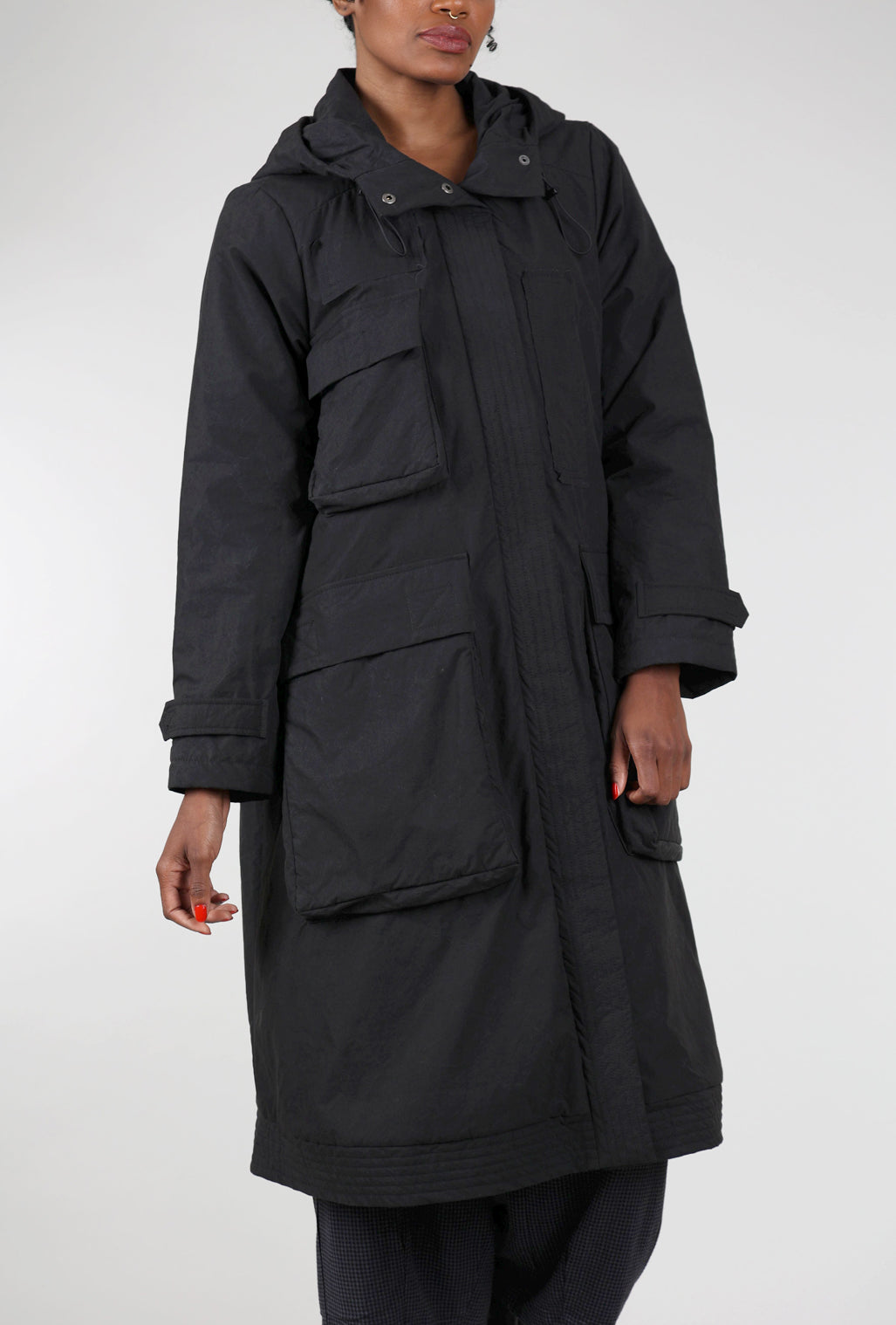 Grizas Many Pockets Coat, Black 