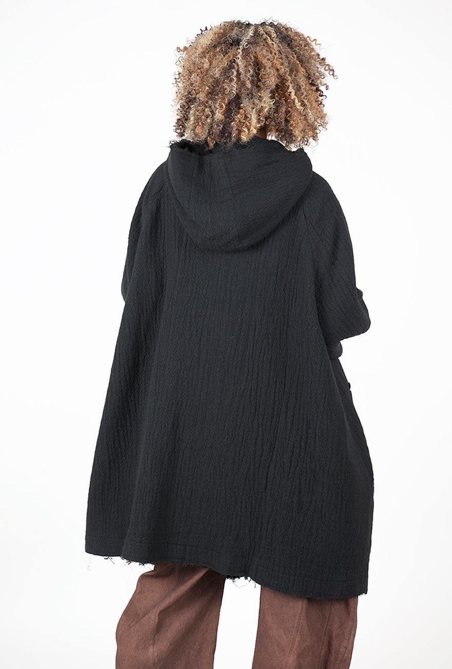 Splendid Wool Coat, Black Angle 4