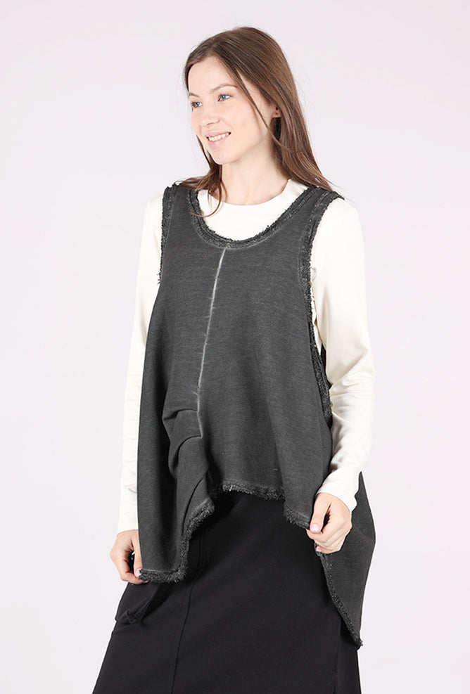 Zilberman Popover Sweat Vest, Anthracite 