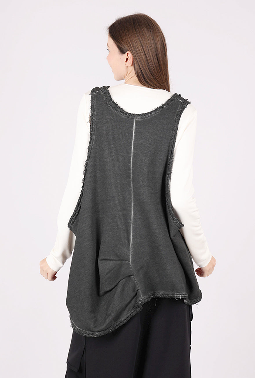 Zilberman Popover Sweat Vest, Anthracite 