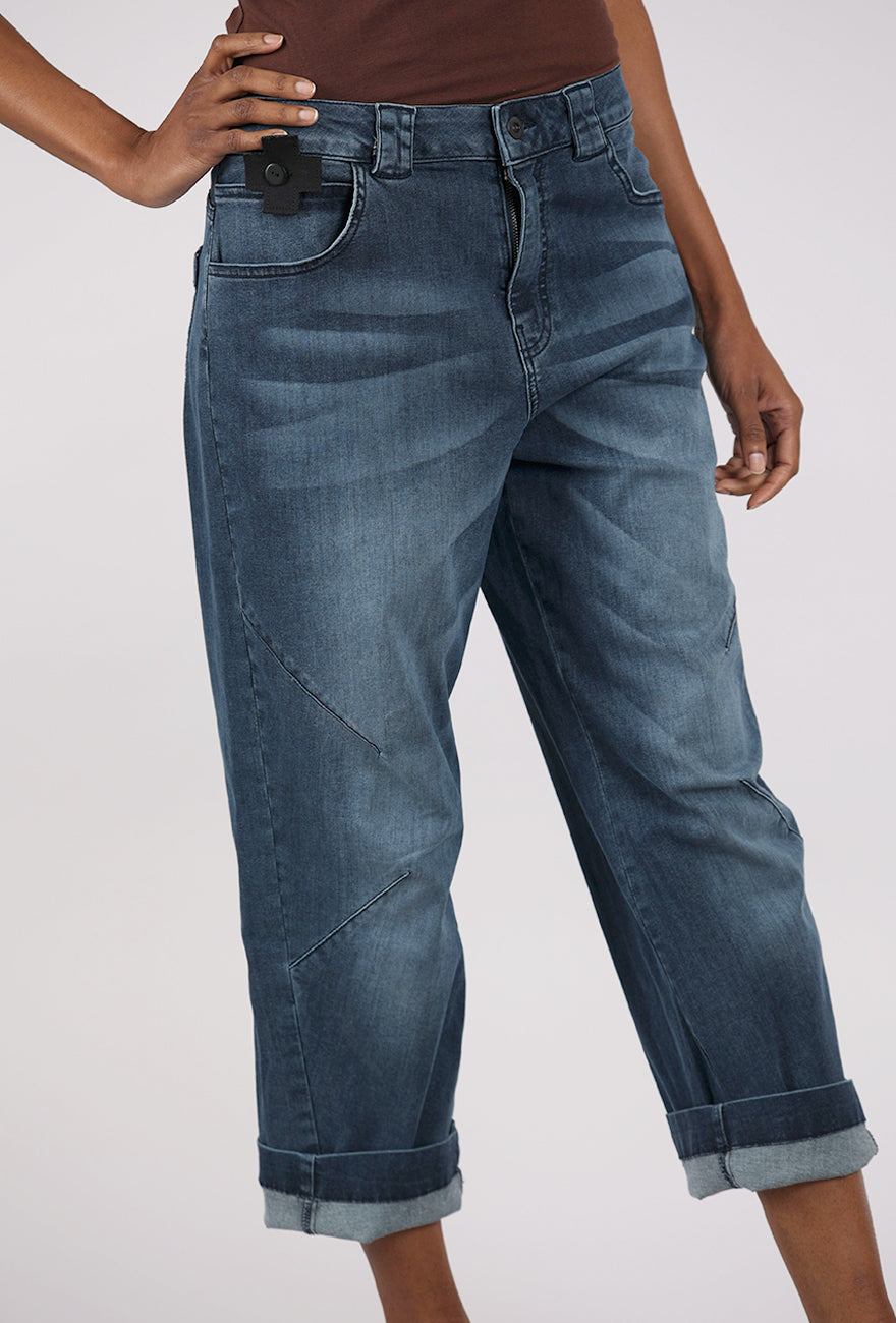 Pluslavie Curved Jeans, Blue 