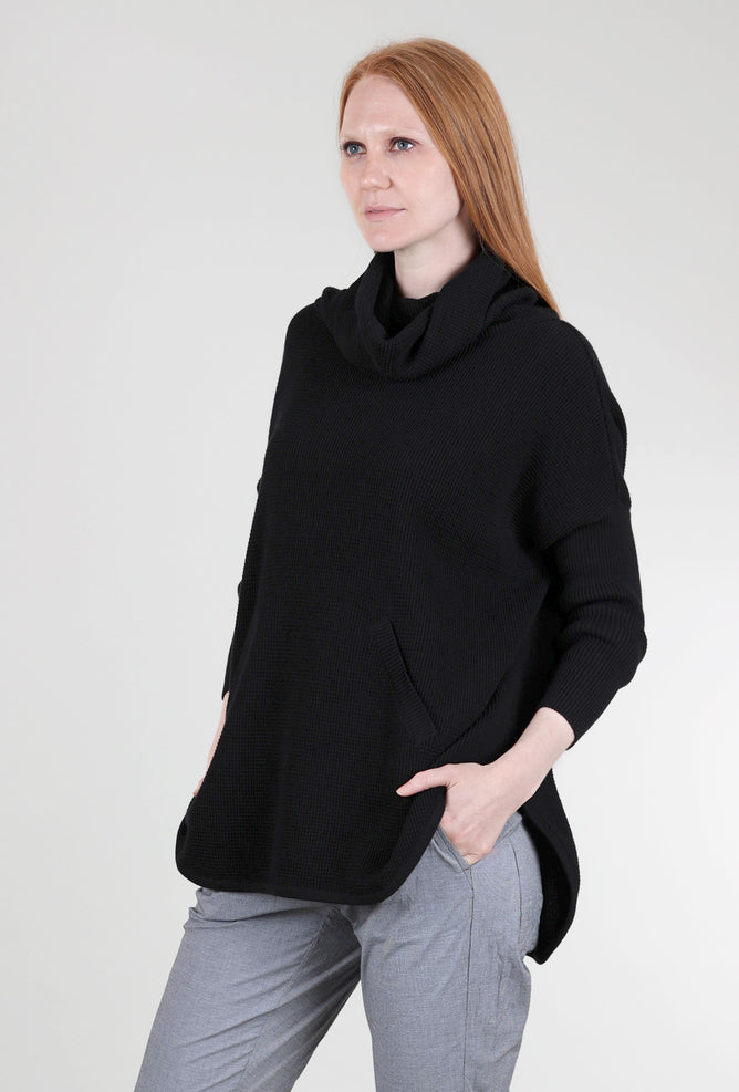 Planet Favorite Waffle Cowl, Black One Size Black