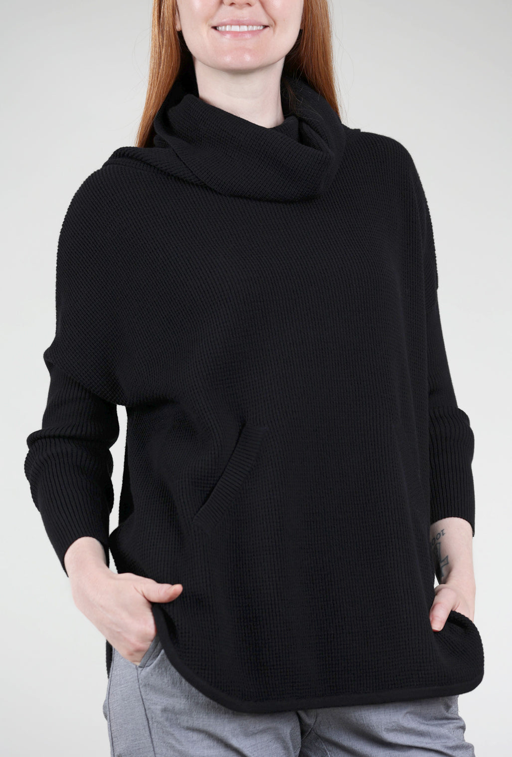 Planet Favorite Waffle Cowl, Black 