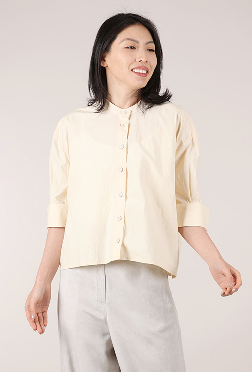 La Vaca Loca Pone Button Up Shirt, Cream 