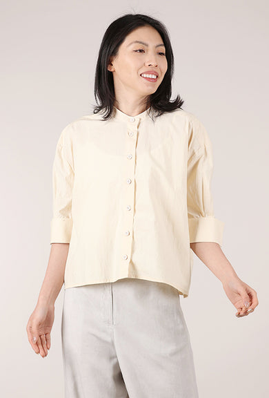 La Vaca Loca Pone Button Up Shirt, Cream 
