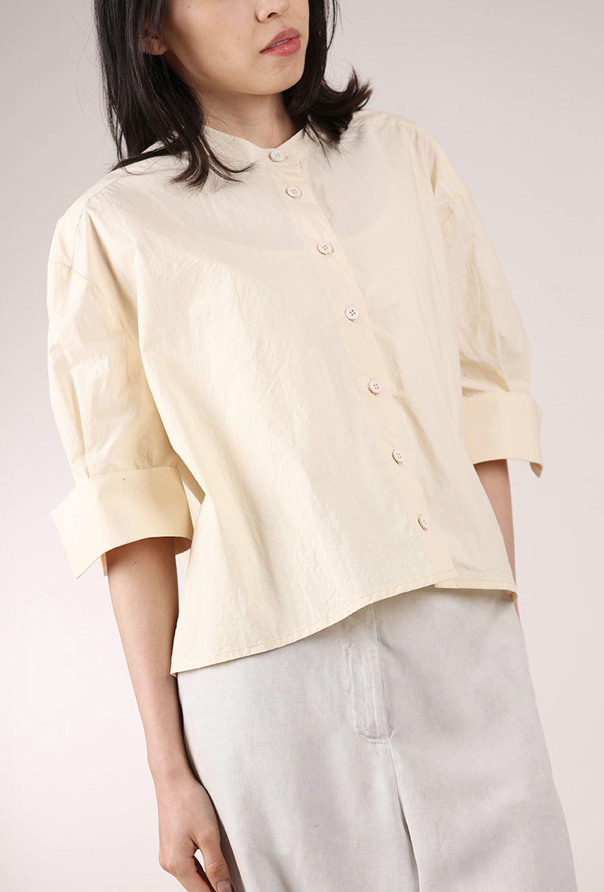 La Vaca Loca Pone Button Up Shirt, Cream 