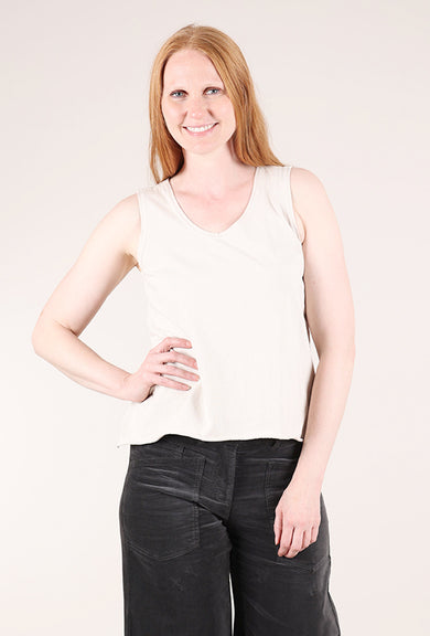 Cynthia Ashby Ideal Knit Tank, Ashby White 