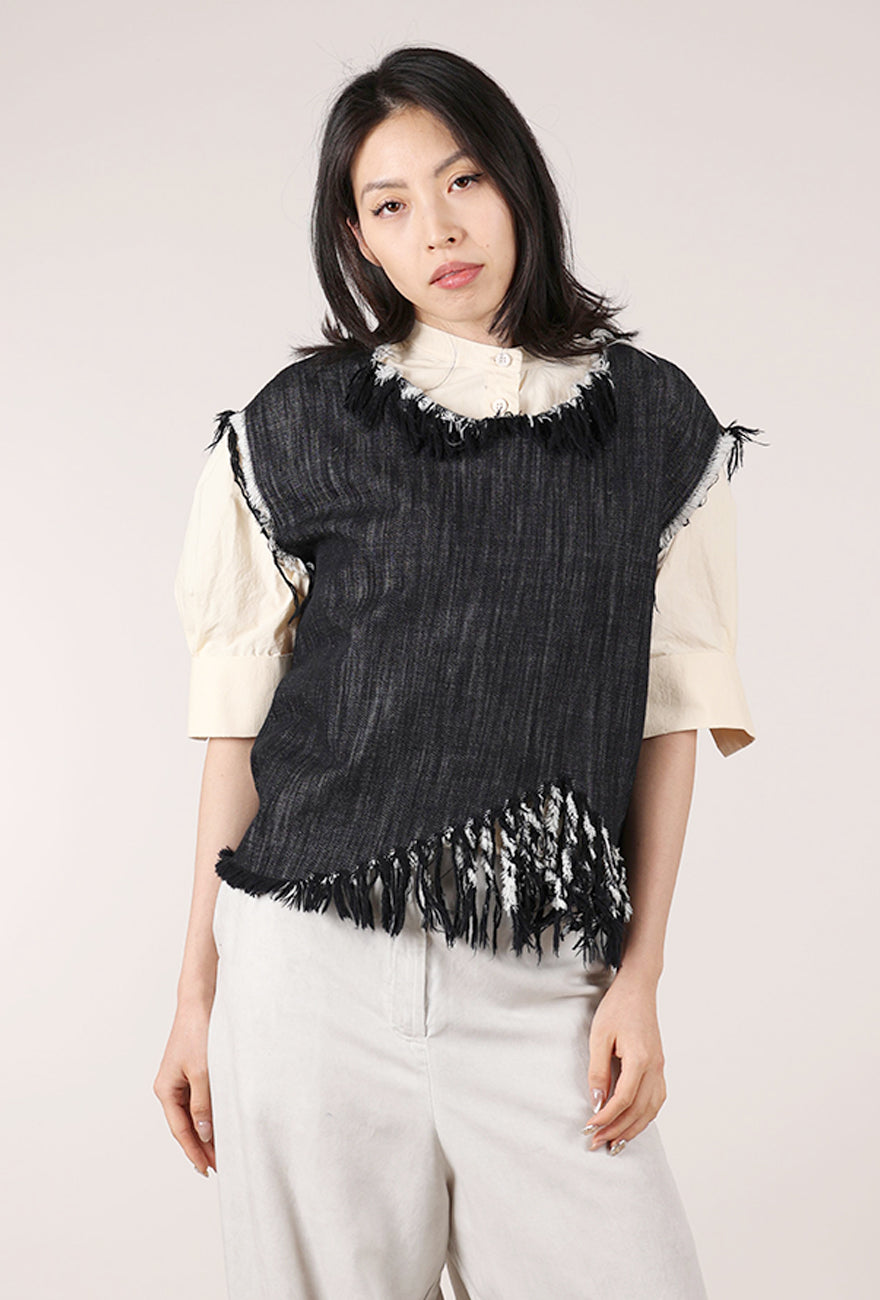 La Vaca Loca Faceta Top, Blue-Black 